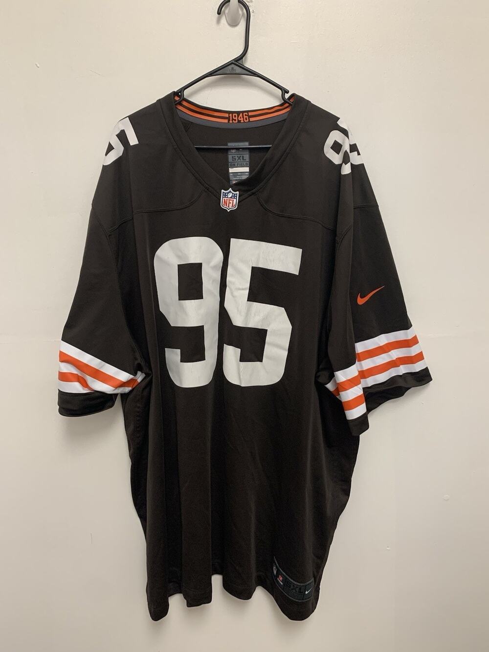 Nike On Field Cleveland Browns Garrett 95 Jersey 5XL